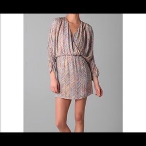 Never worn: Parker Batwing Beaded Dress in Zig Zag